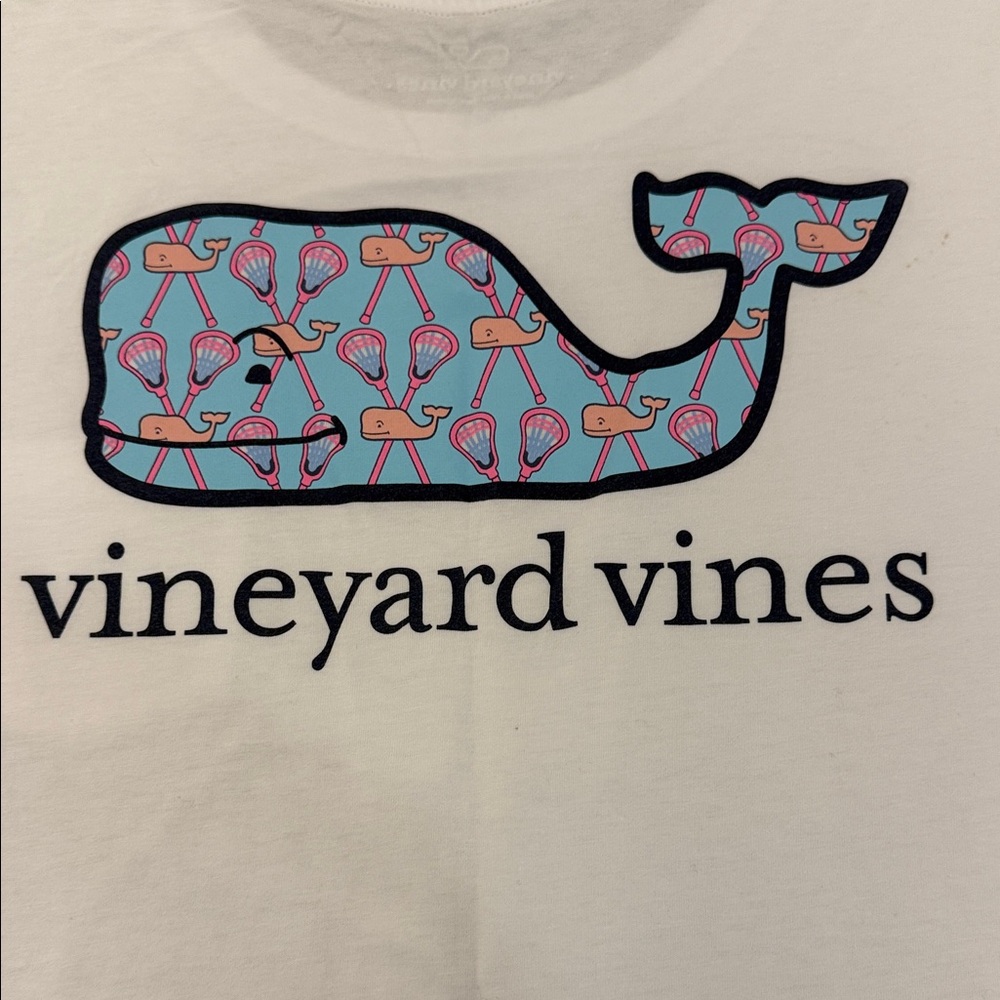 Women’s Vineyard Vines Classic White Tee Lacrosse Size Medium